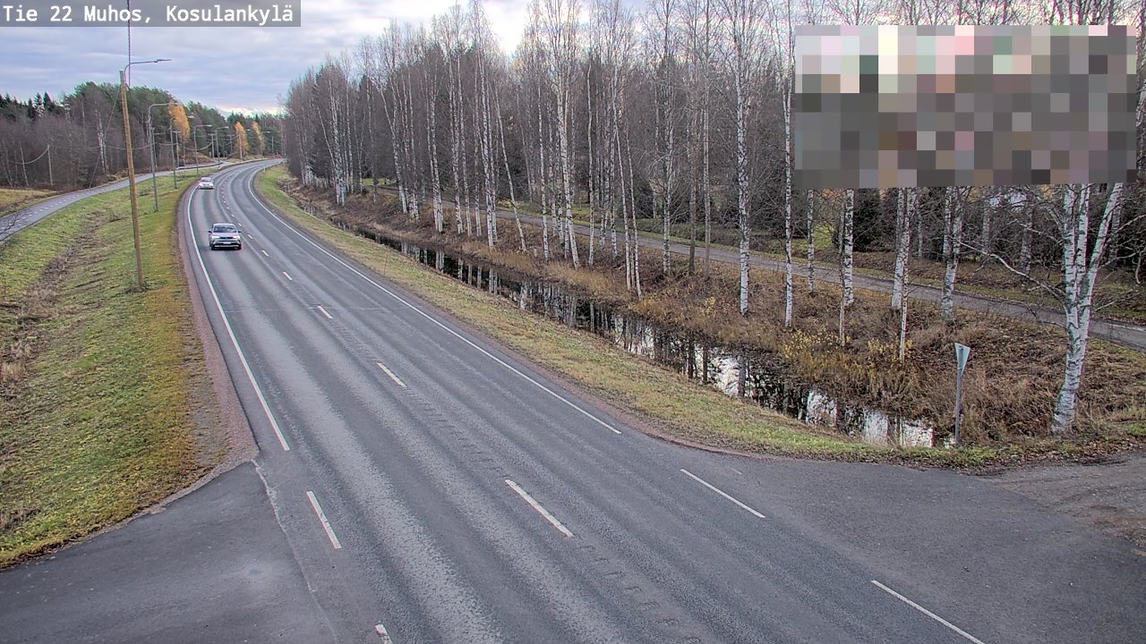 Kelikamerat Kuva Tie 22 Muhos, Kosulankylä, Muhos, Pohjois-Pohjanmaa