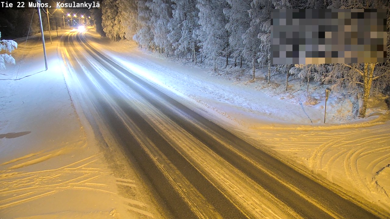 Kelikamerat Kuva Tie 22 Muhos, Kosulankylä, Muhos, Pohjois-Pohjanmaa