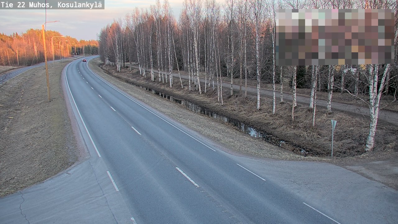 Kelikamerat Kuva Tie 22 Muhos, Kosulankylä, Muhos, Pohjois-Pohjanmaa