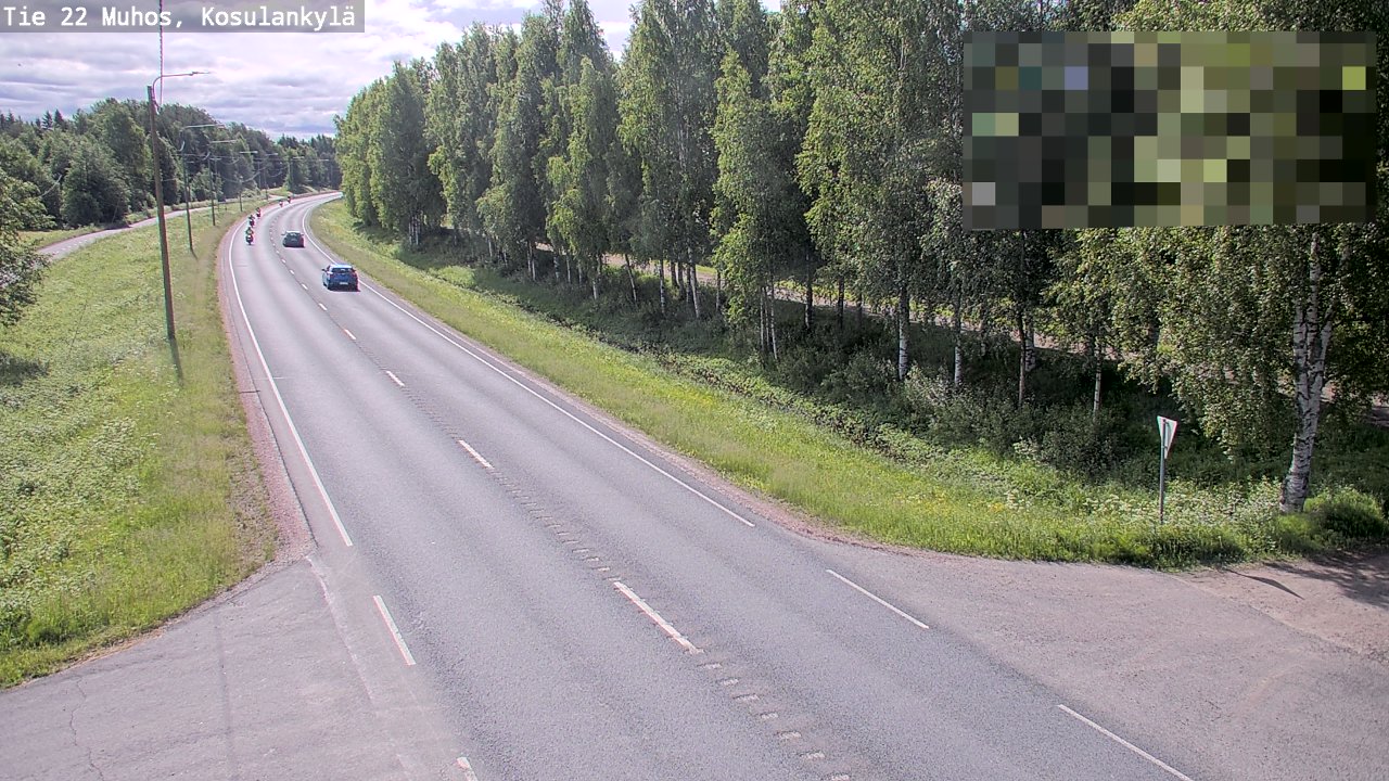 Weather Camera Image Road 22 Muhos, Kosulankylä, Muhos, Pohjois-Pohjanmaa
