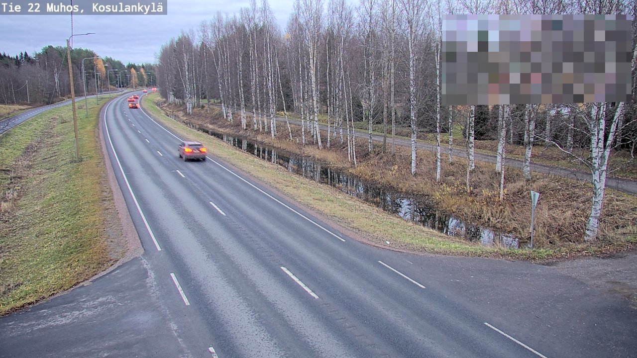 Kelikamerat Kuva Tie 22 Muhos, Kosulankylä, Muhos, Pohjois-Pohjanmaa