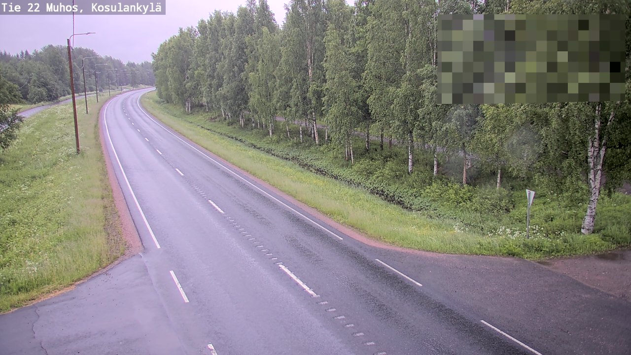 Kelikamerat Kuva Tie 22 Muhos, Kosulankylä, Muhos, Pohjois-Pohjanmaa