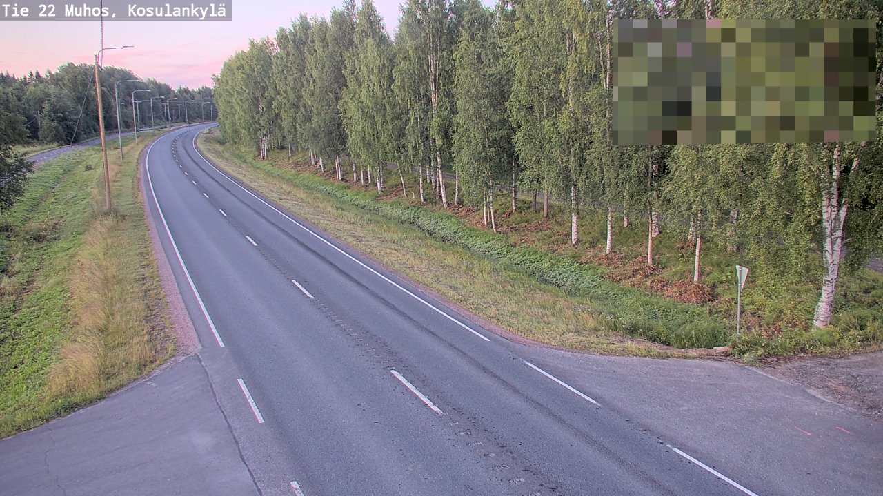 Kelikamerat Kuva Tie 22 Muhos, Kosulankylä, Muhos, Pohjois-Pohjanmaa