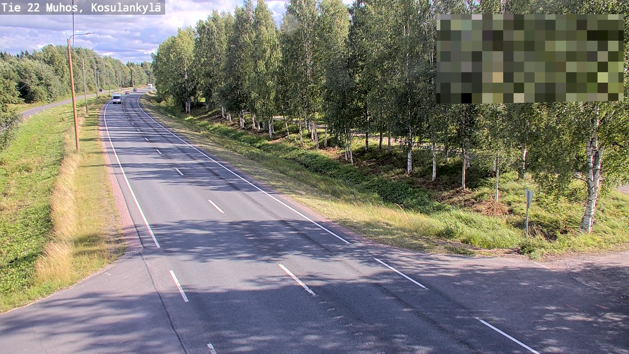 Kelikamerat Kuva Tie 22 Muhos, Kosulankylä, Muhos, Pohjois-Pohjanmaa