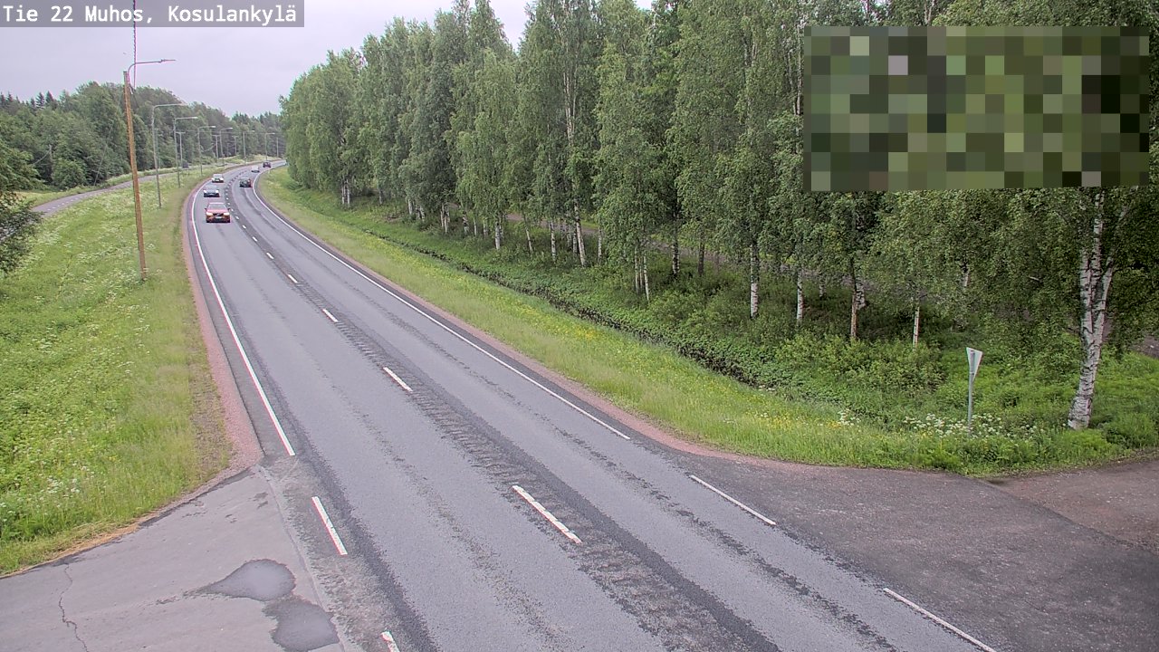 Kelikamerat Kuva Tie 22 Muhos, Kosulankylä, Muhos, Pohjois-Pohjanmaa