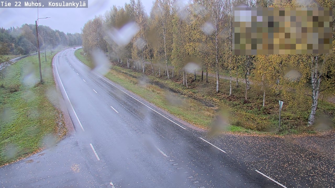 Weather Camera Image Road 22 Muhos, Kosulankylä, Muhos, Pohjois-Pohjanmaa