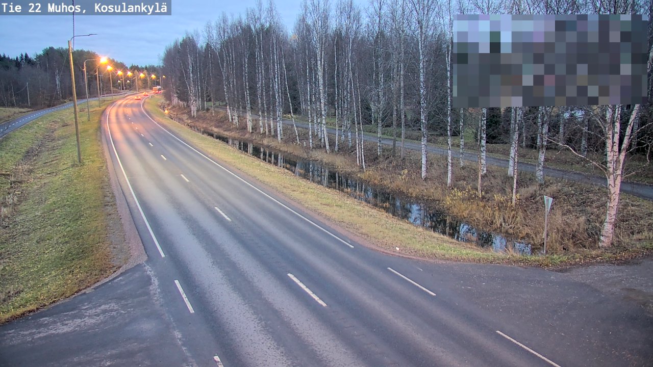 Kelikamerat Kuva Tie 22 Muhos, Kosulankylä, Muhos, Pohjois-Pohjanmaa