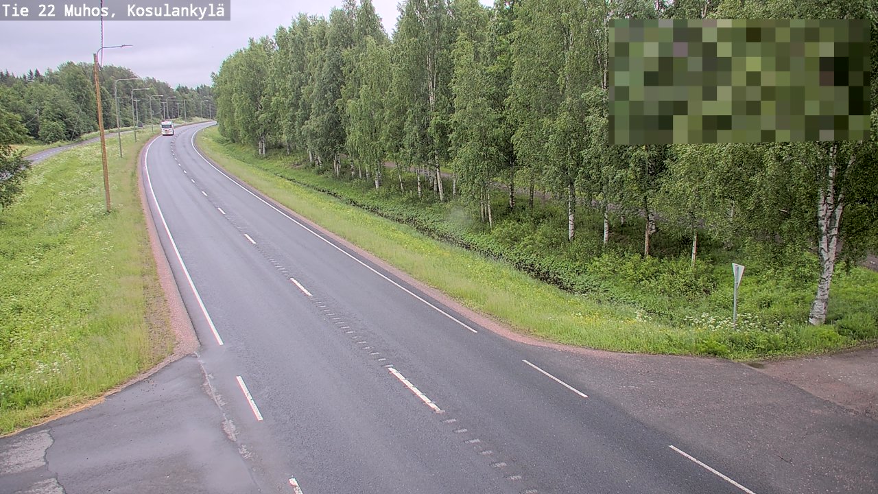 Kelikamerat Kuva Tie 22 Muhos, Kosulankylä, Muhos, Pohjois-Pohjanmaa