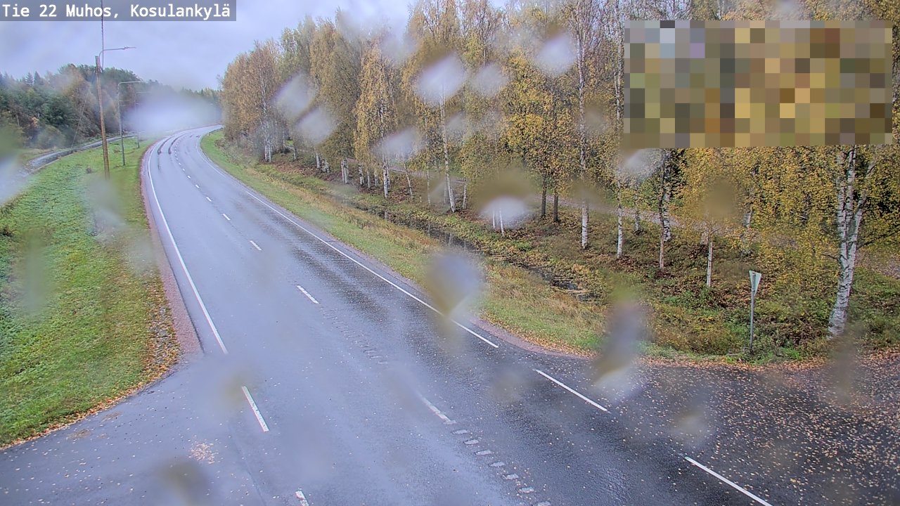 Weather Camera Image Road 22 Muhos, Kosulankylä, Muhos, Pohjois-Pohjanmaa