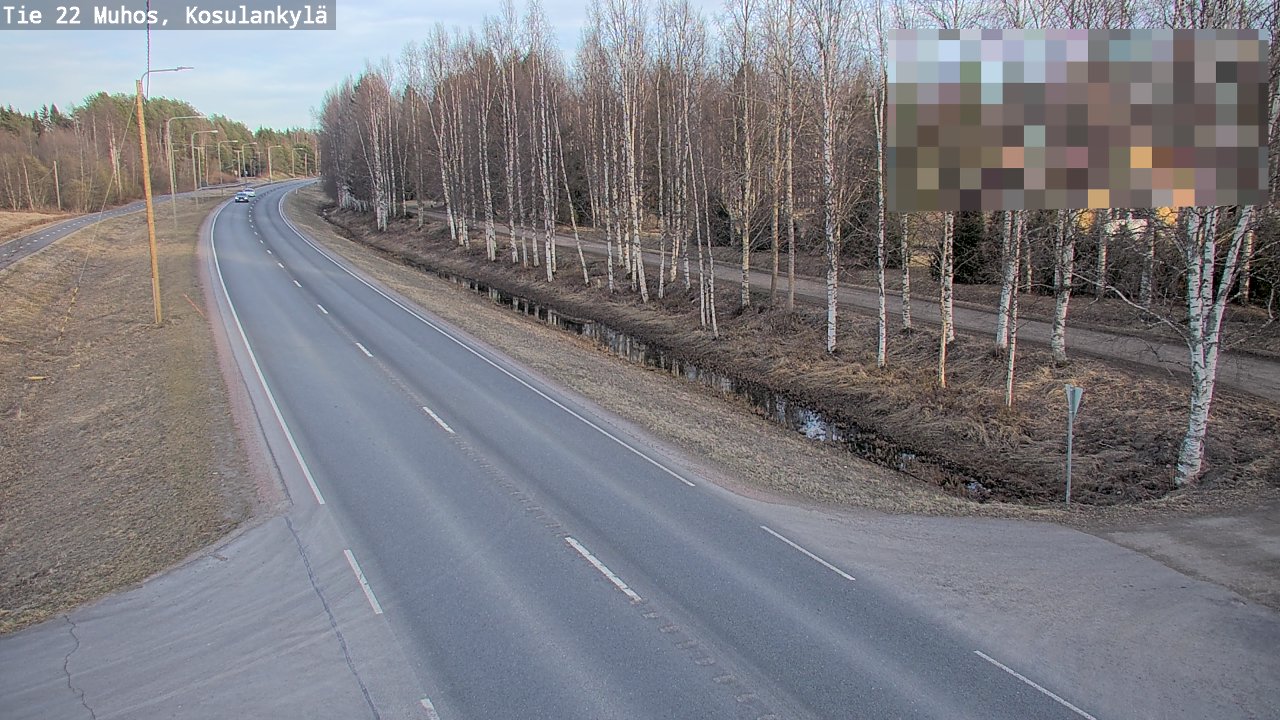 Kelikamerat Kuva Tie 22 Muhos, Kosulankylä, Muhos, Pohjois-Pohjanmaa