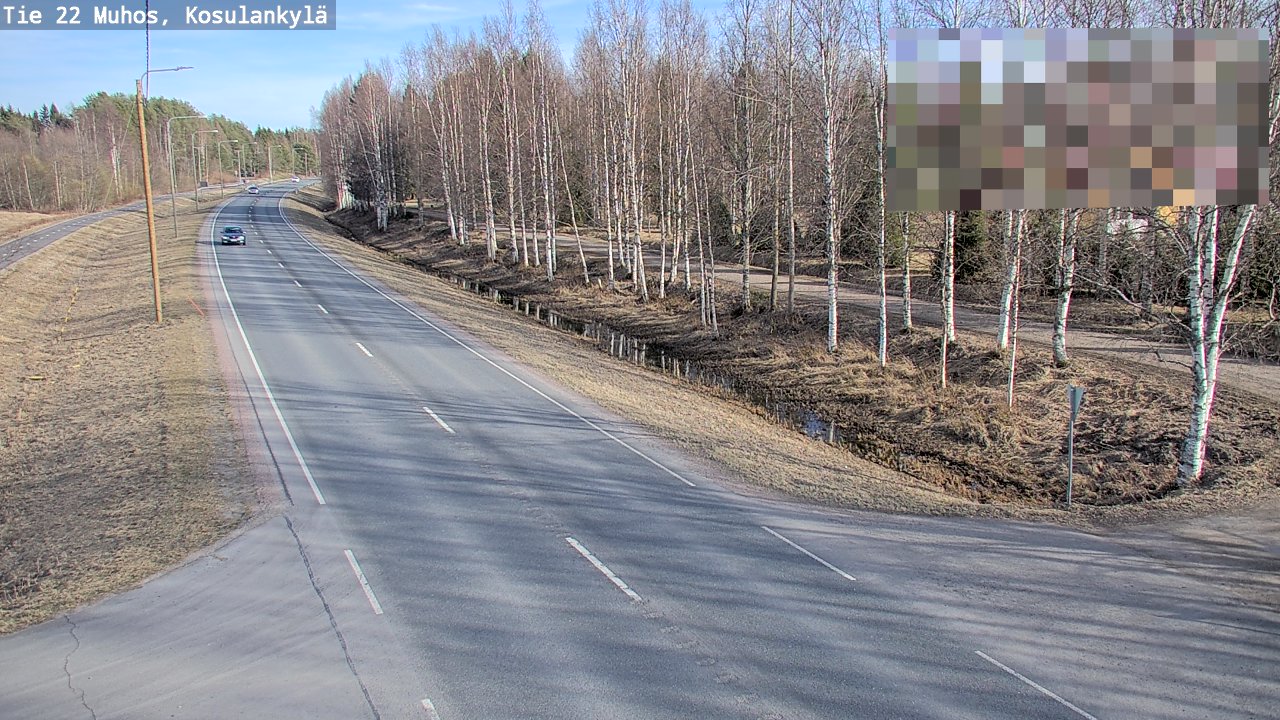 Kelikamerat Kuva Tie 22 Muhos, Kosulankylä, Muhos, Pohjois-Pohjanmaa