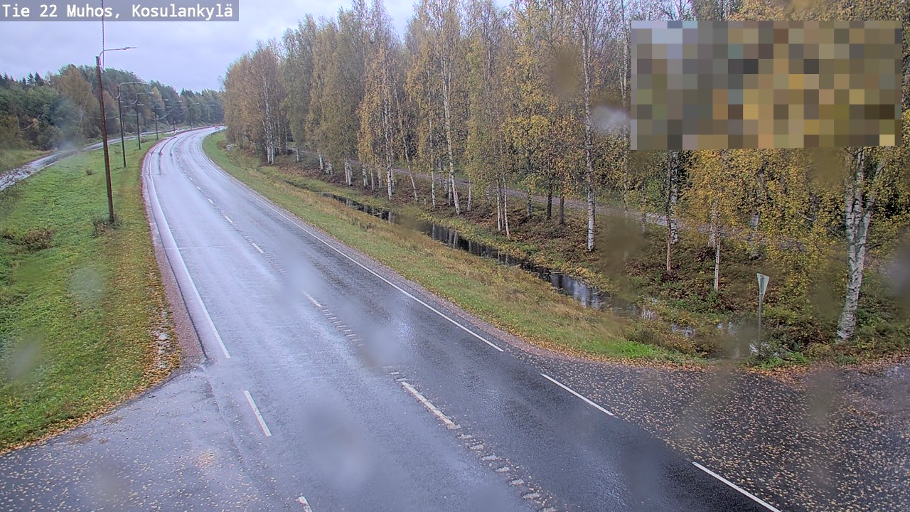 Weather Camera Image Road 22 Muhos, Kosulankylä, Muhos, Pohjois-Pohjanmaa