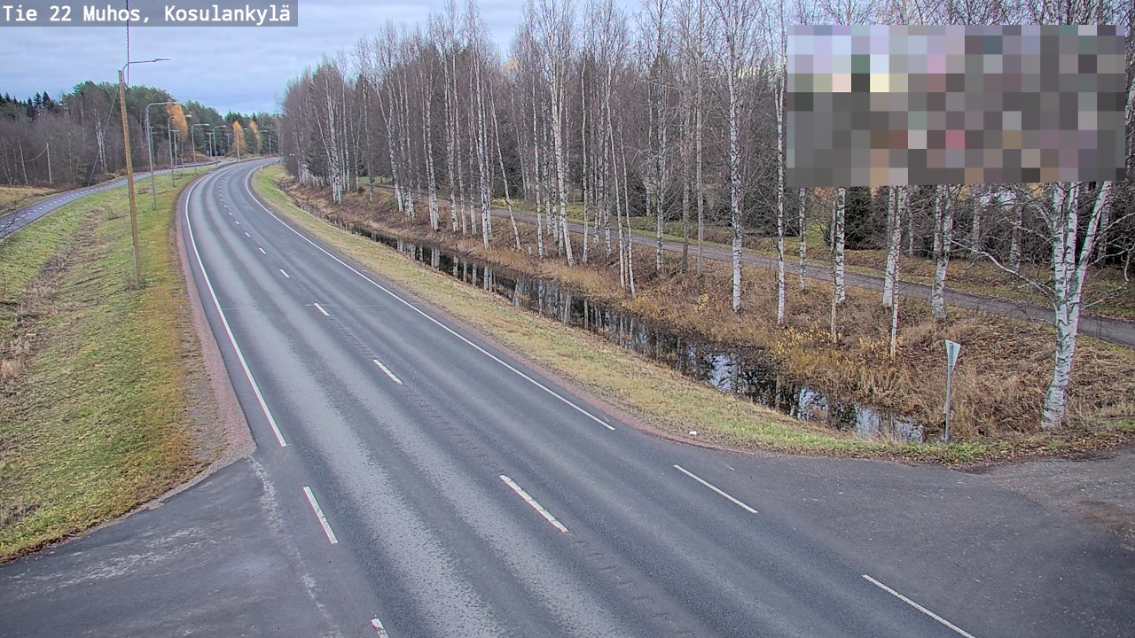 Kelikamerat Kuva Tie 22 Muhos, Kosulankylä, Muhos, Pohjois-Pohjanmaa