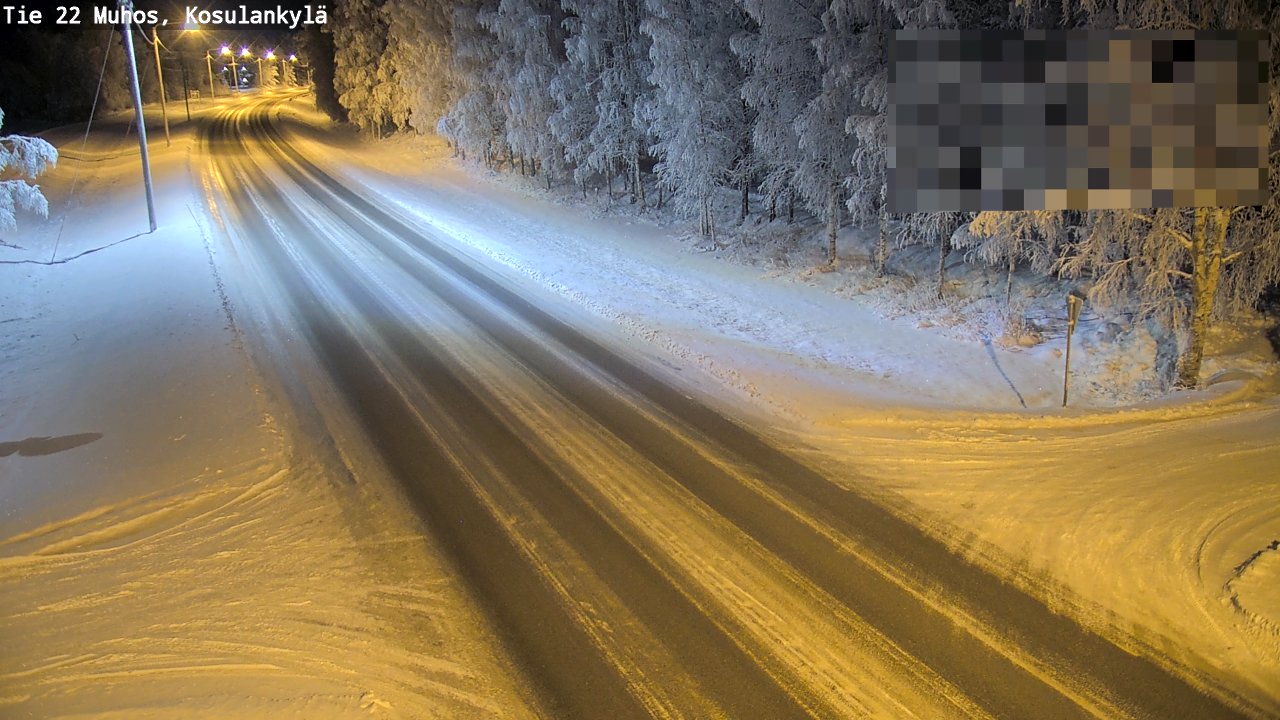 Weather Camera Image Road 22 Muhos, Kosulankylä, Muhos, Pohjois-Pohjanmaa