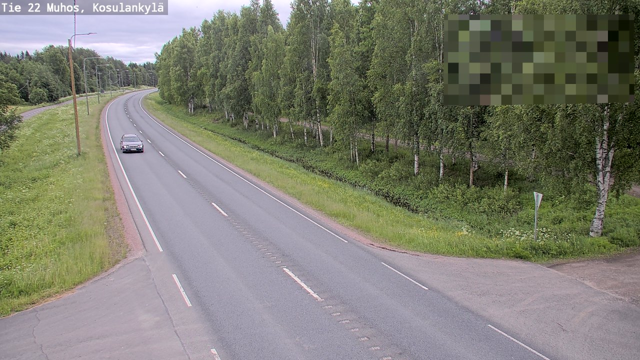 Weather Camera Image Road 22 Muhos, Kosulankylä, Muhos, Pohjois-Pohjanmaa