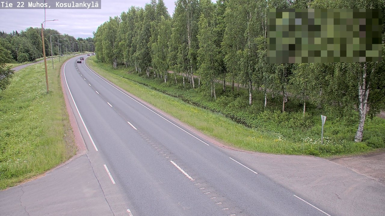 Weather Camera Image Road 22 Muhos, Kosulankylä, Muhos, Pohjois-Pohjanmaa