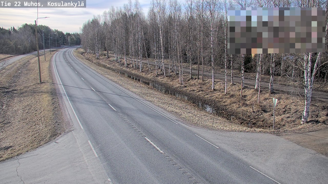 Kelikamerat Kuva Tie 22 Muhos, Kosulankylä, Muhos, Pohjois-Pohjanmaa