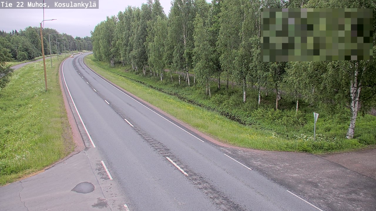 Kelikamerat Kuva Tie 22 Muhos, Kosulankylä, Muhos, Pohjois-Pohjanmaa