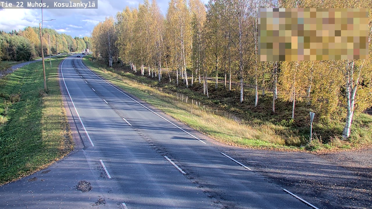Kelikamerat Kuva Tie 22 Muhos, Kosulankylä, Muhos, Pohjois-Pohjanmaa