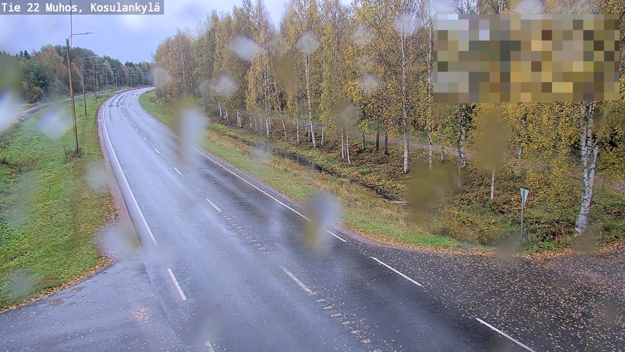 Weather Camera Image Road 22 Muhos, Kosulankylä, Muhos, Pohjois-Pohjanmaa
