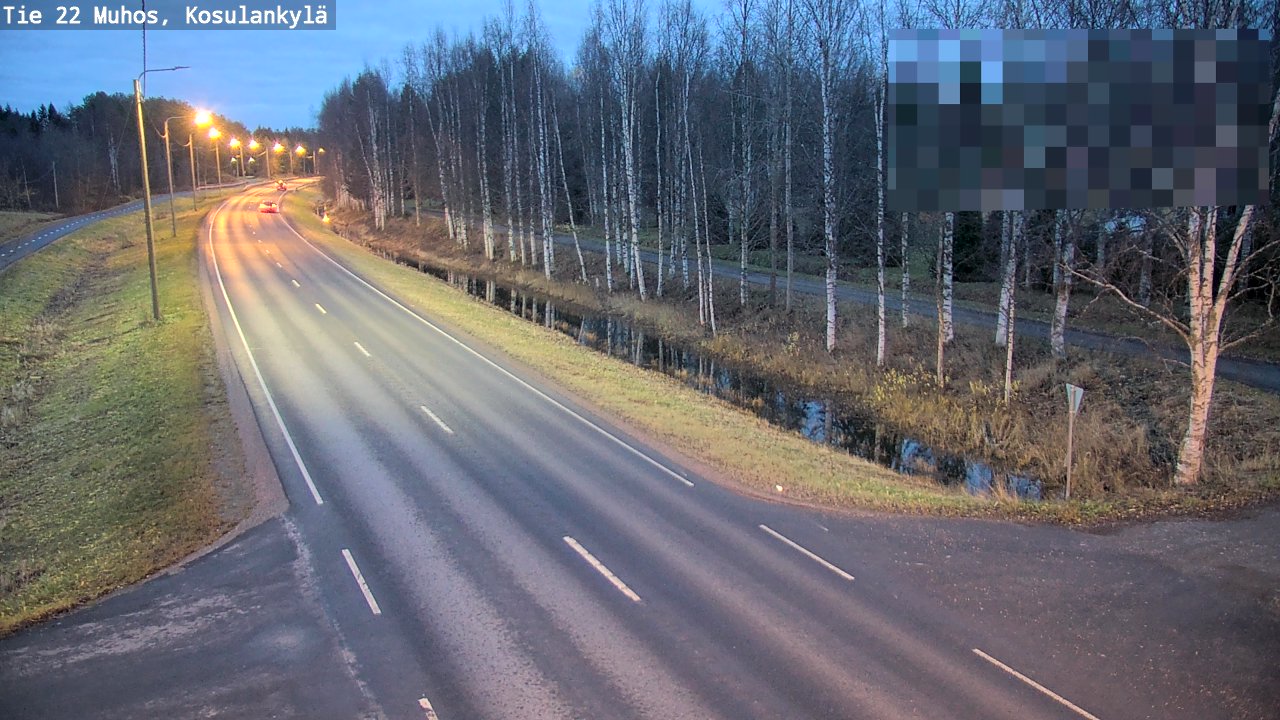 Kelikamerat Kuva Tie 22 Muhos, Kosulankylä, Muhos, Pohjois-Pohjanmaa