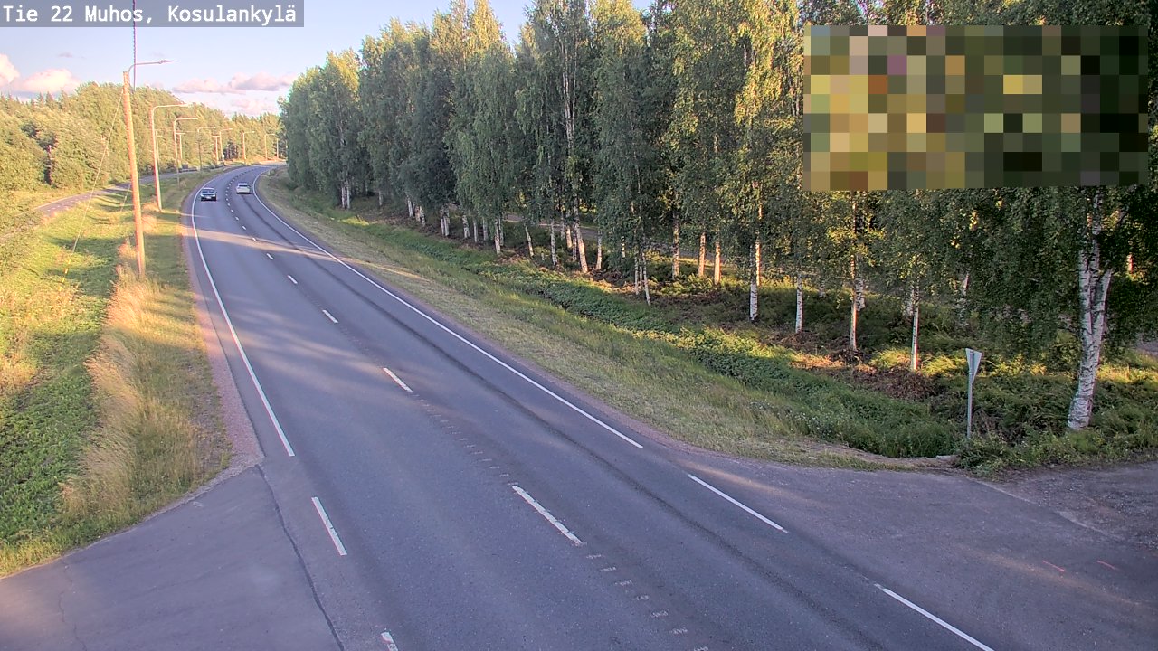 Kelikamerat Kuva Tie 22 Muhos, Kosulankylä, Muhos, Pohjois-Pohjanmaa