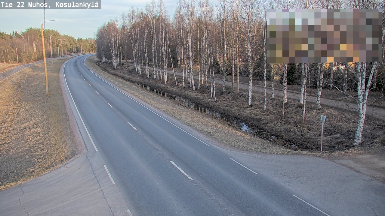 Kelikamerat Kuva Tie 22 Muhos, Kosulankylä, Muhos, Pohjois-Pohjanmaa