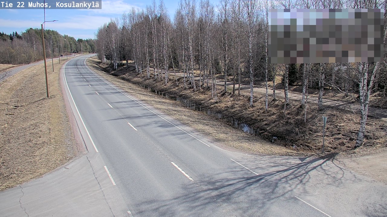 Kelikamerat Kuva Tie 22 Muhos, Kosulankylä, Muhos, Pohjois-Pohjanmaa