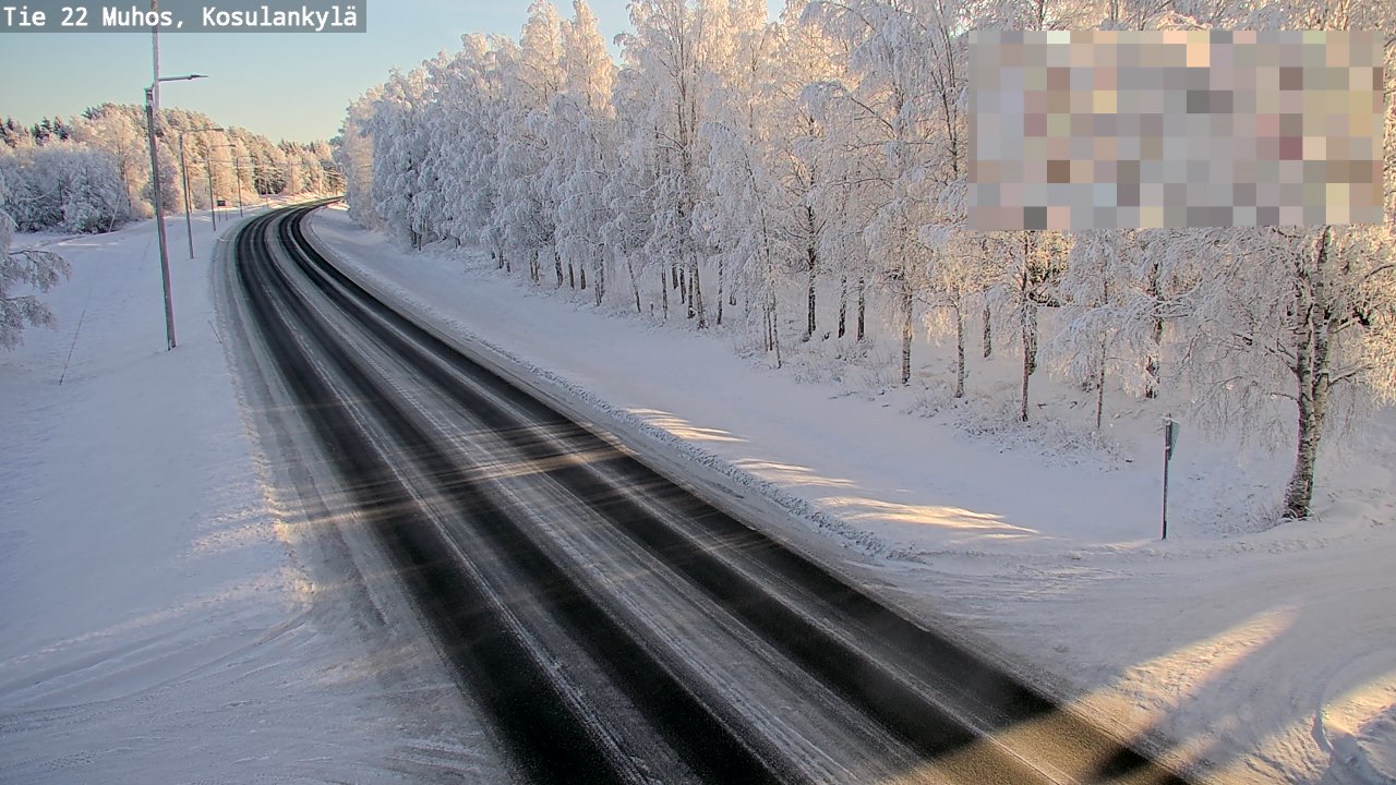 Weather Camera Image Road 22 Muhos, Kosulankylä, Muhos, Pohjois-Pohjanmaa