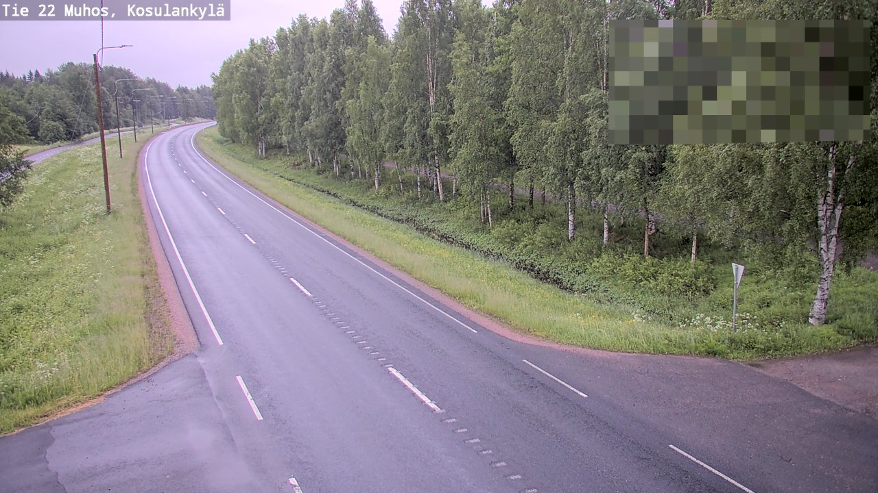 Kelikamerat Kuva Tie 22 Muhos, Kosulankylä, Muhos, Pohjois-Pohjanmaa
