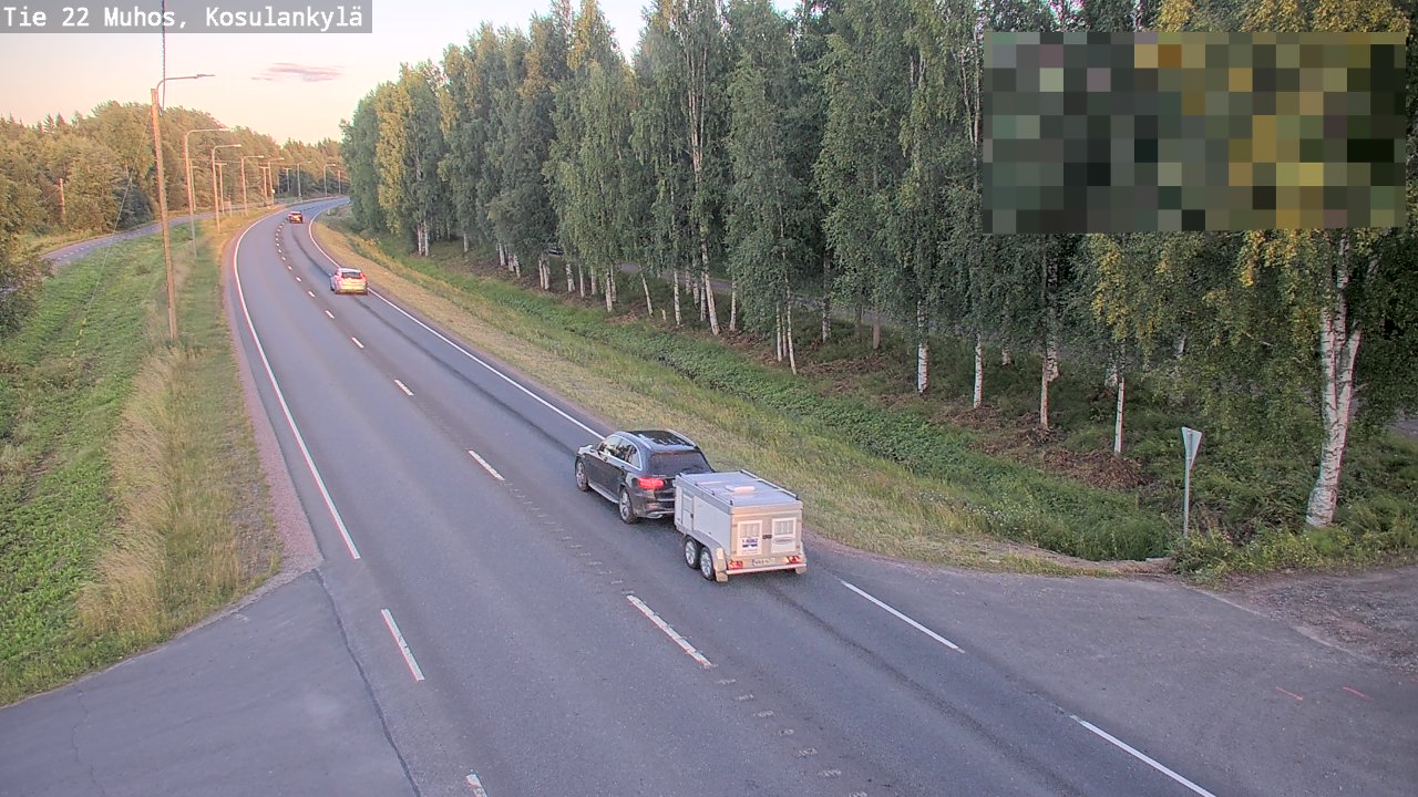 Kelikamerat Kuva Tie 22 Muhos, Kosulankylä, Muhos, Pohjois-Pohjanmaa