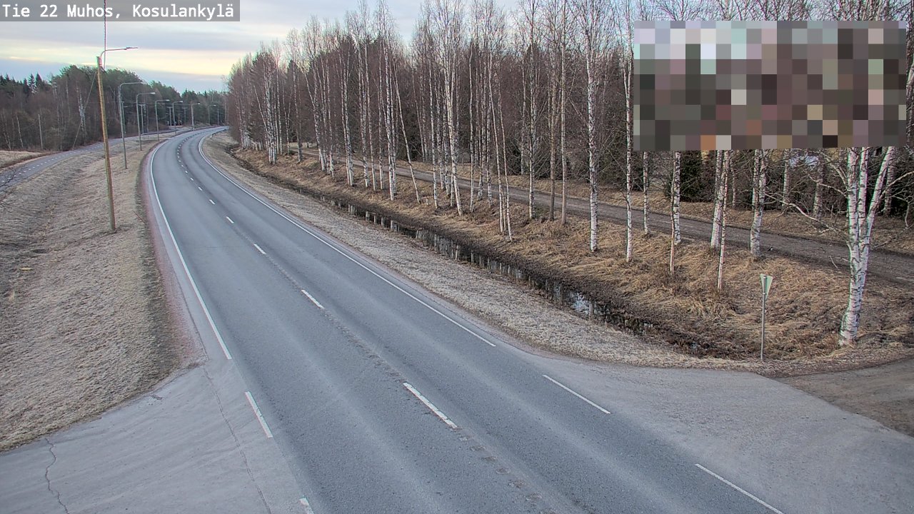 Kelikamerat Kuva Tie 22 Muhos, Kosulankylä, Muhos, Pohjois-Pohjanmaa