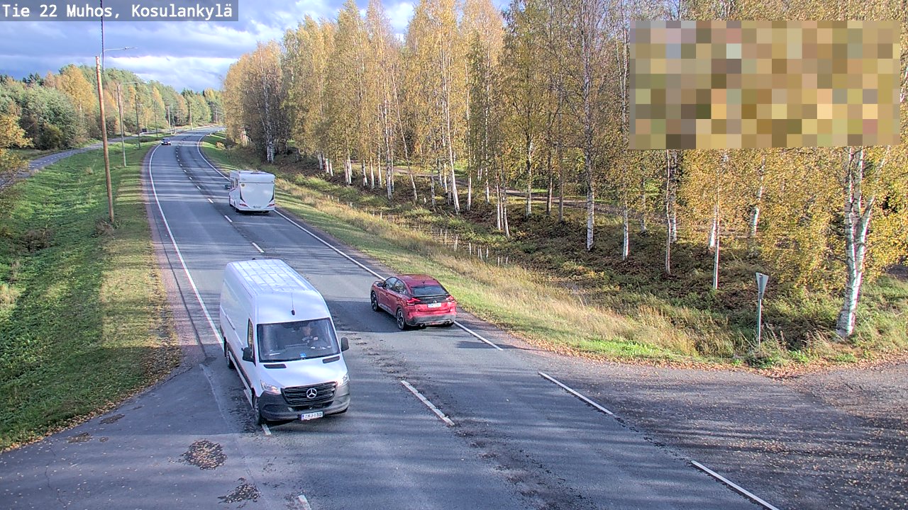 Kelikamerat Kuva Tie 22 Muhos, Kosulankylä, Muhos, Pohjois-Pohjanmaa