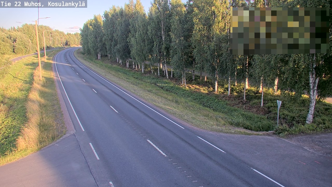 Kelikamerat Kuva Tie 22 Muhos, Kosulankylä, Muhos, Pohjois-Pohjanmaa