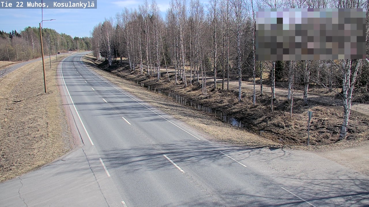 Kelikamerat Kuva Tie 22 Muhos, Kosulankylä, Muhos, Pohjois-Pohjanmaa