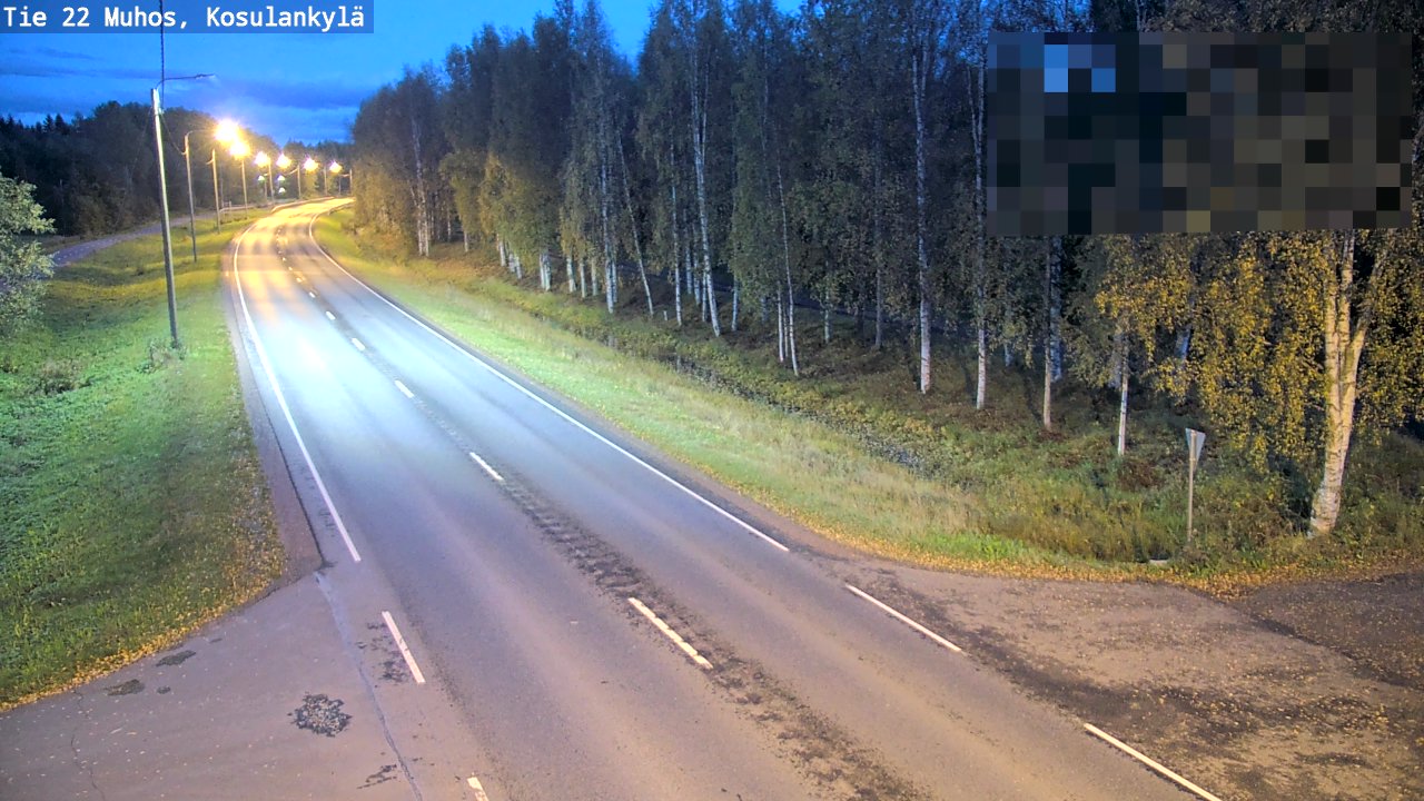 Kelikamerat Kuva Tie 22 Muhos, Kosulankylä, Muhos, Pohjois-Pohjanmaa