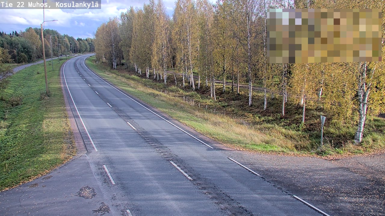 Kelikamerat Kuva Tie 22 Muhos, Kosulankylä, Muhos, Pohjois-Pohjanmaa