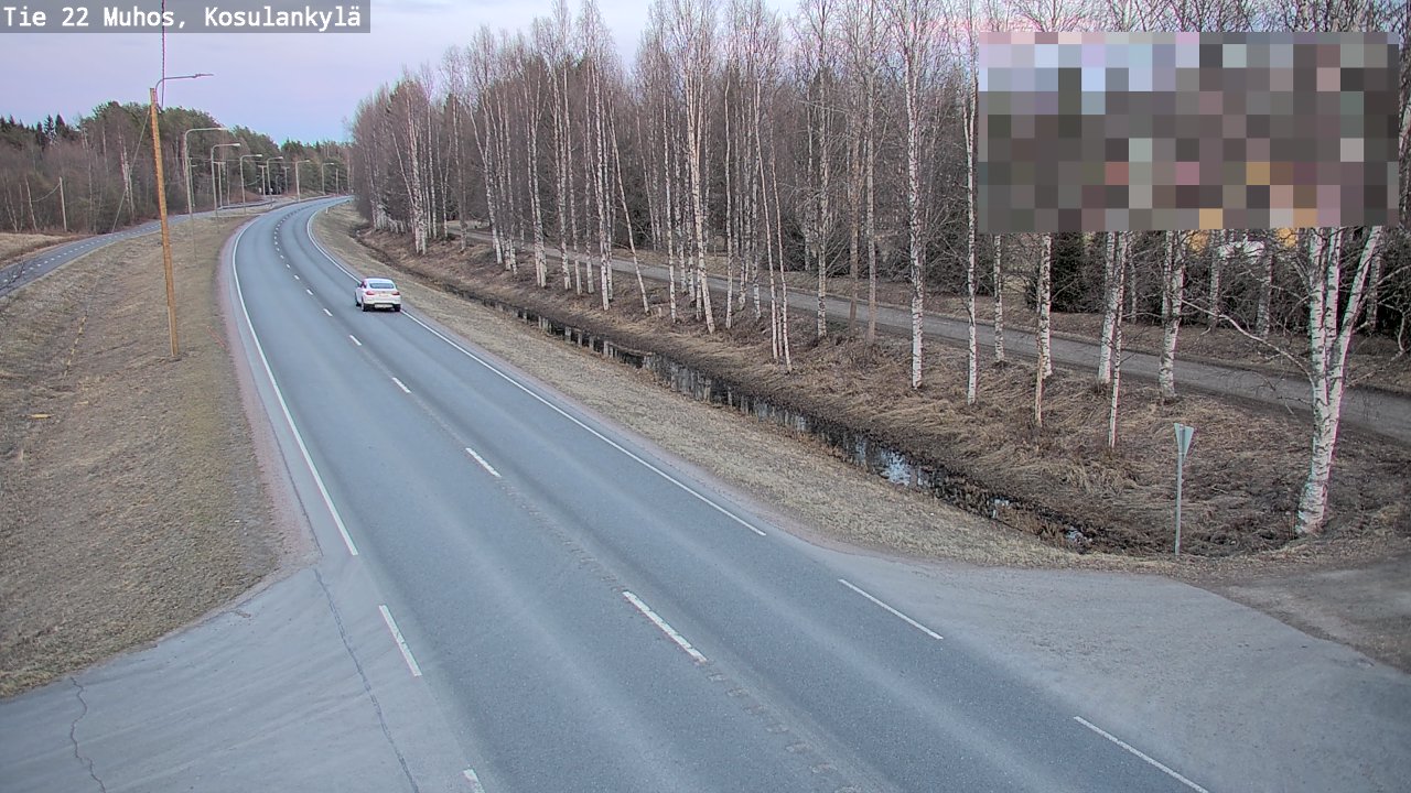 Kelikamerat Kuva Tie 22 Muhos, Kosulankylä, Muhos, Pohjois-Pohjanmaa
