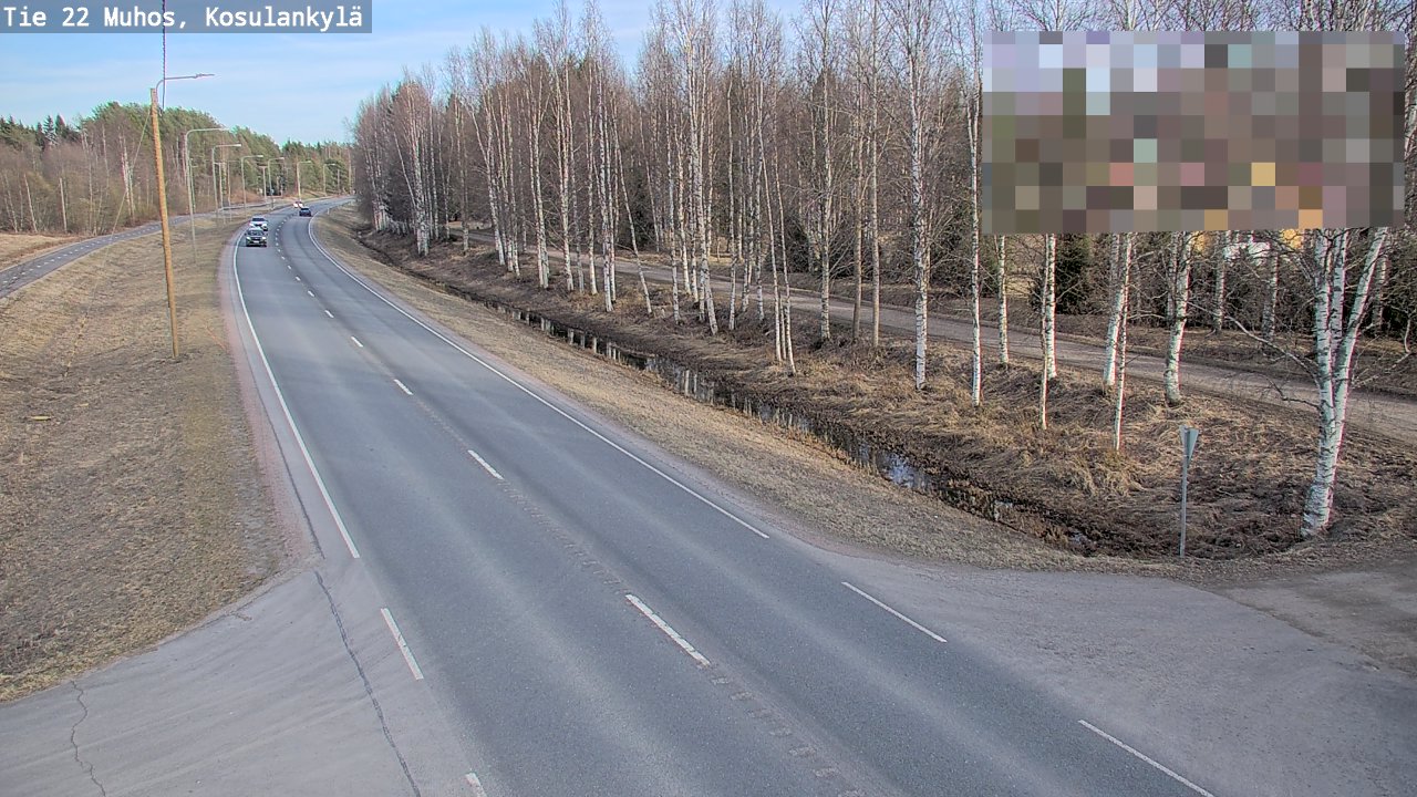 Kelikamerat Kuva Tie 22 Muhos, Kosulankylä, Muhos, Pohjois-Pohjanmaa