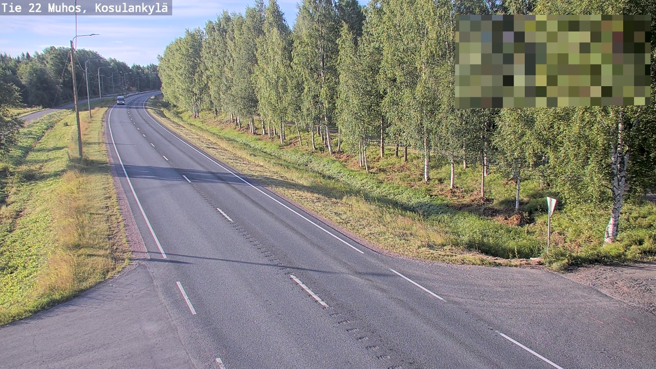 Kelikamerat Kuva Tie 22 Muhos, Kosulankylä, Muhos, Pohjois-Pohjanmaa