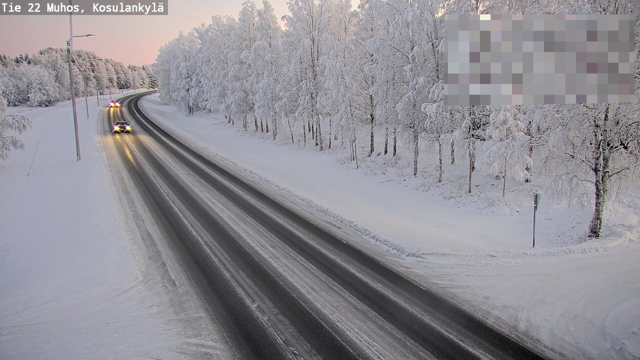 Weather Camera Image Road 22 Muhos, Kosulankylä, Muhos, Pohjois-Pohjanmaa