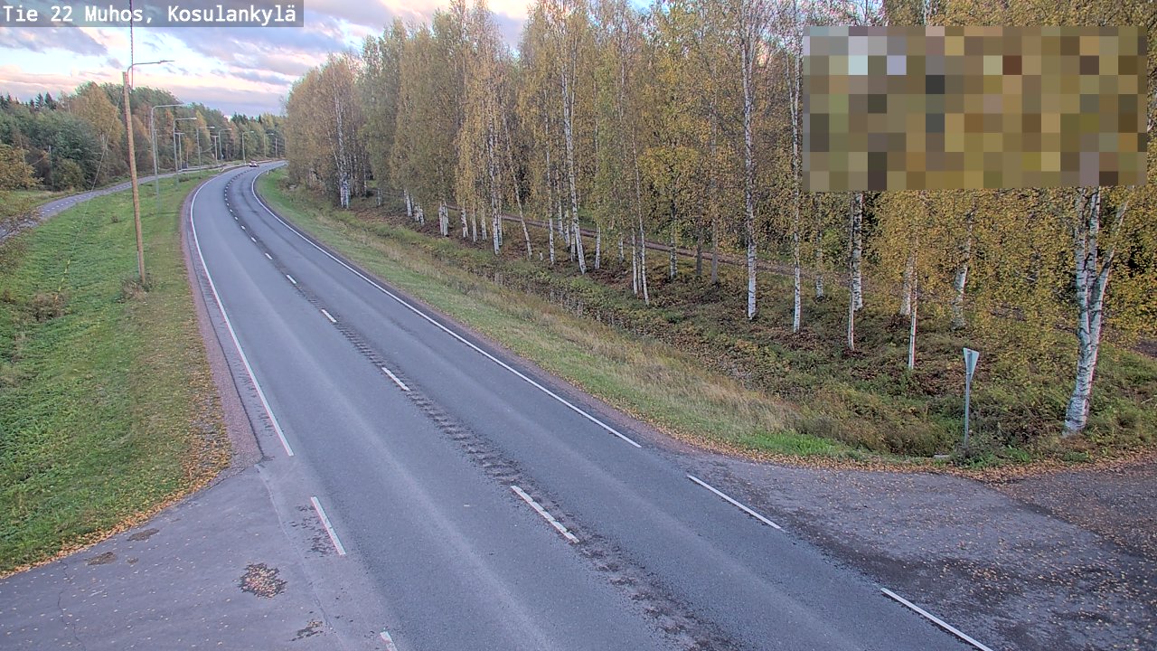 Kelikamerat Kuva Tie 22 Muhos, Kosulankylä, Muhos, Pohjois-Pohjanmaa
