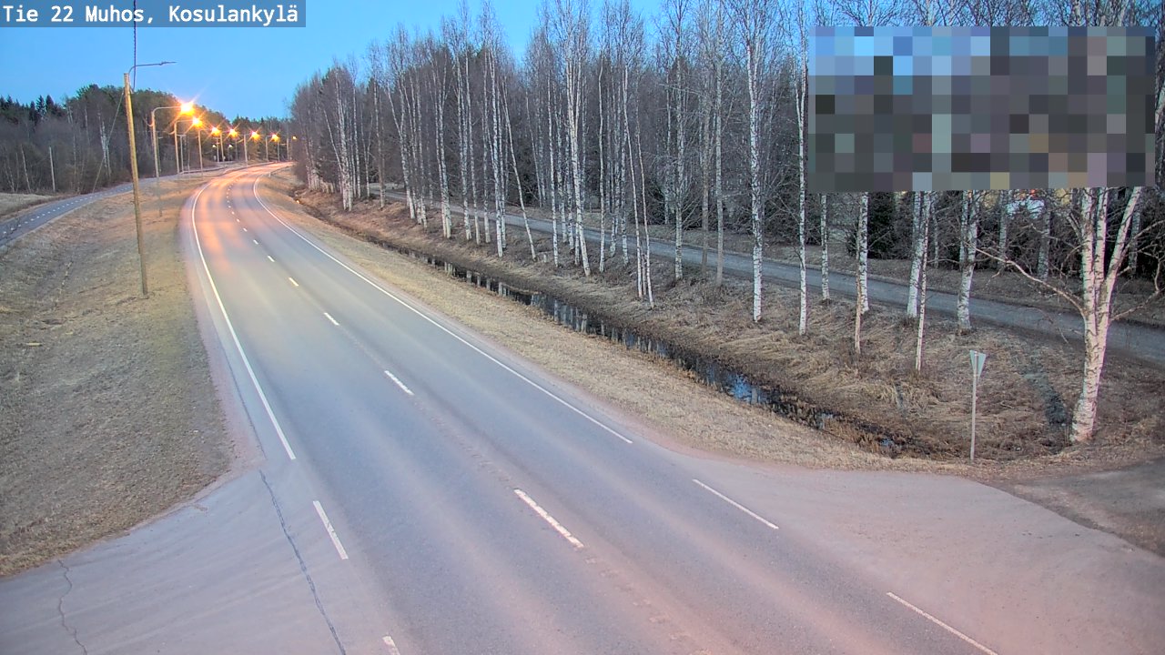 Kelikamerat Kuva Tie 22 Muhos, Kosulankylä, Muhos, Pohjois-Pohjanmaa