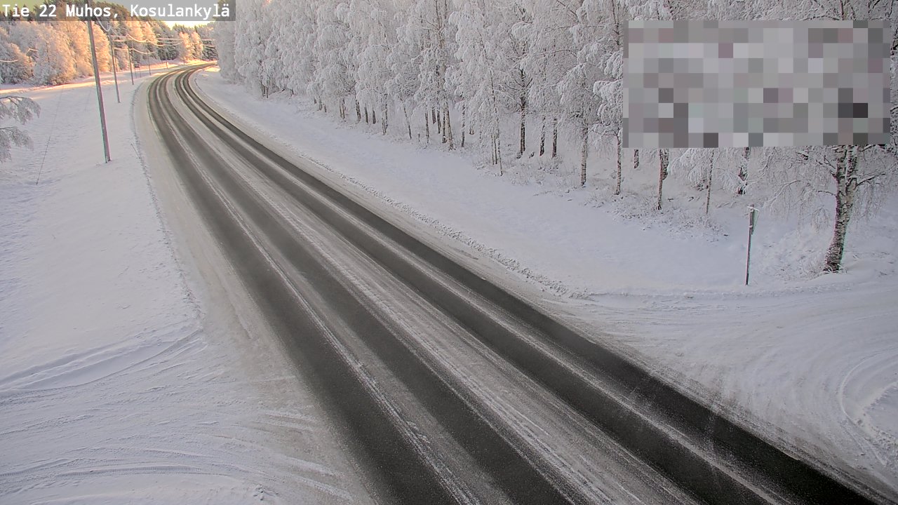 Weather Camera Image Road 22 Muhos, Kosulankylä, Muhos, Pohjois-Pohjanmaa