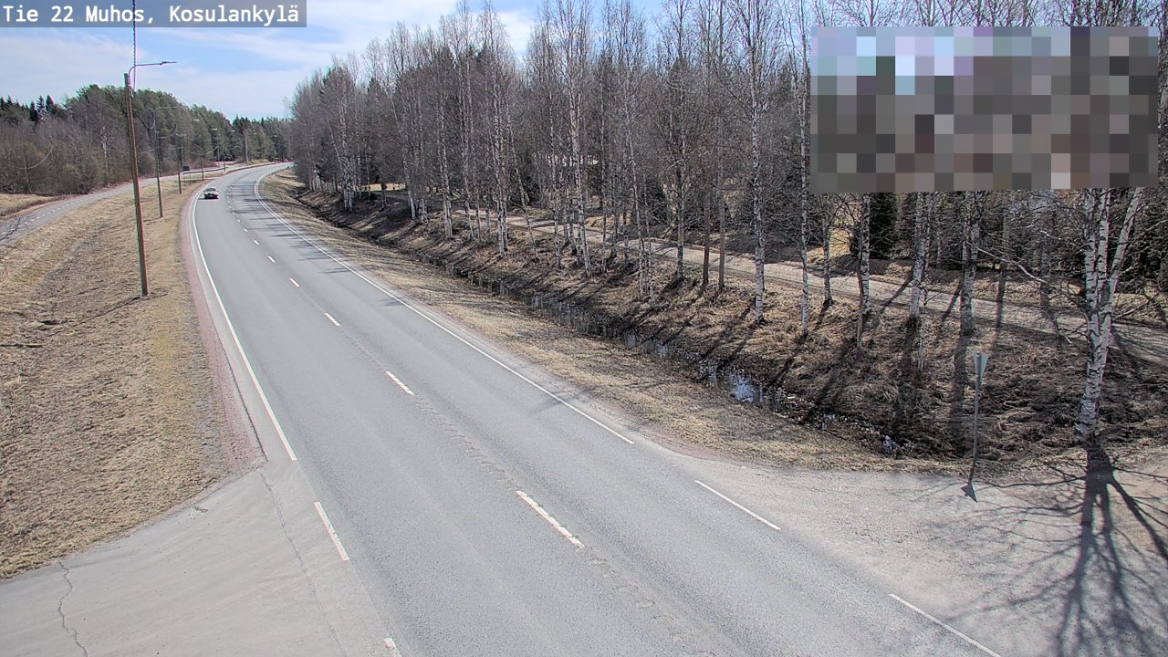 Kelikamerat Kuva Tie 22 Muhos, Kosulankylä, Muhos, Pohjois-Pohjanmaa
