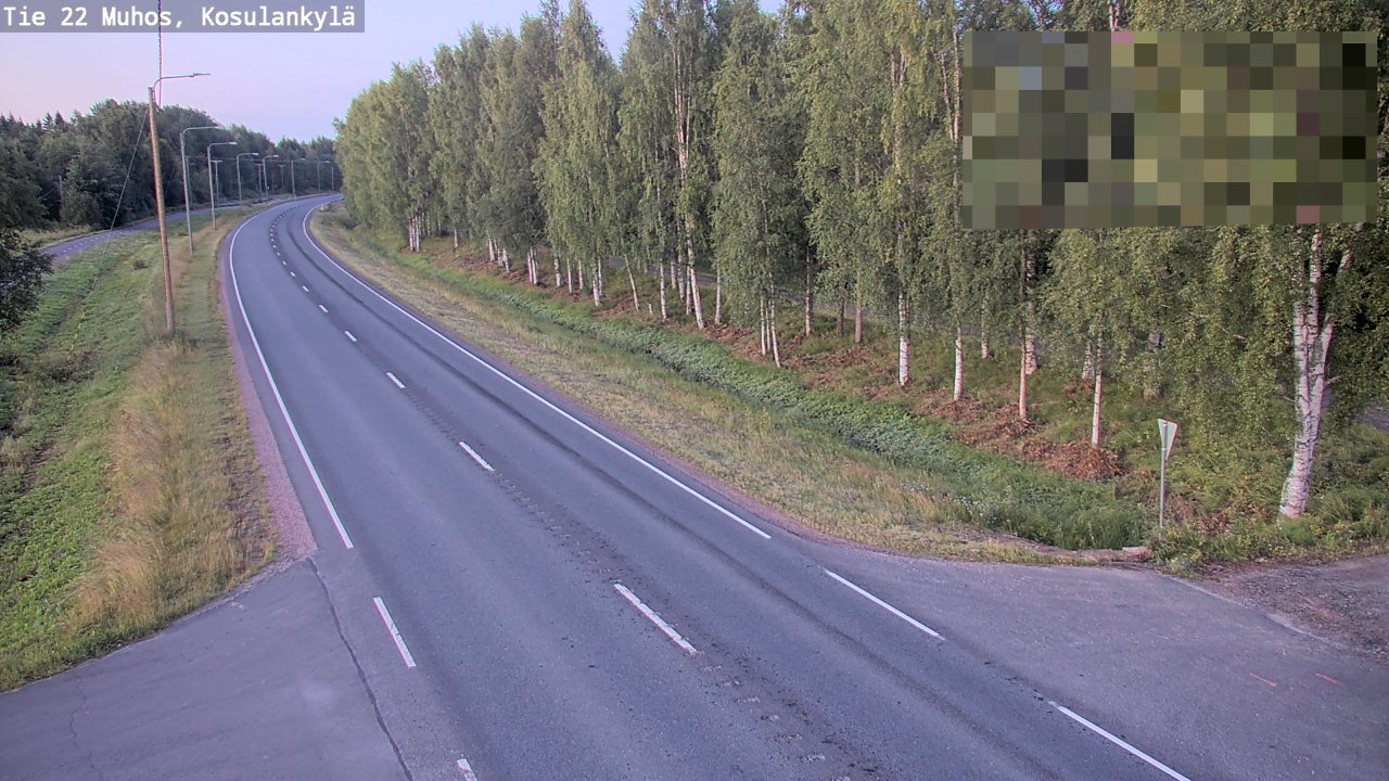 Kelikamerat Kuva Tie 22 Muhos, Kosulankylä, Muhos, Pohjois-Pohjanmaa
