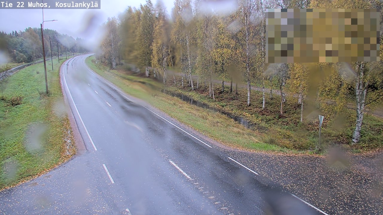 Weather Camera Image Road 22 Muhos, Kosulankylä, Muhos, Pohjois-Pohjanmaa