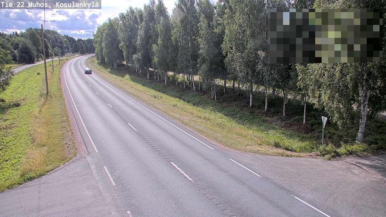 Weather Camera Image Road 22 Muhos, Kosulankylä, Muhos, Pohjois-Pohjanmaa