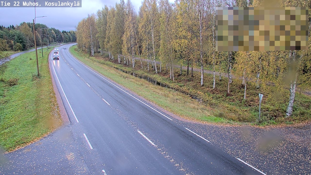 Weather Camera Image Road 22 Muhos, Kosulankylä, Muhos, Pohjois-Pohjanmaa
