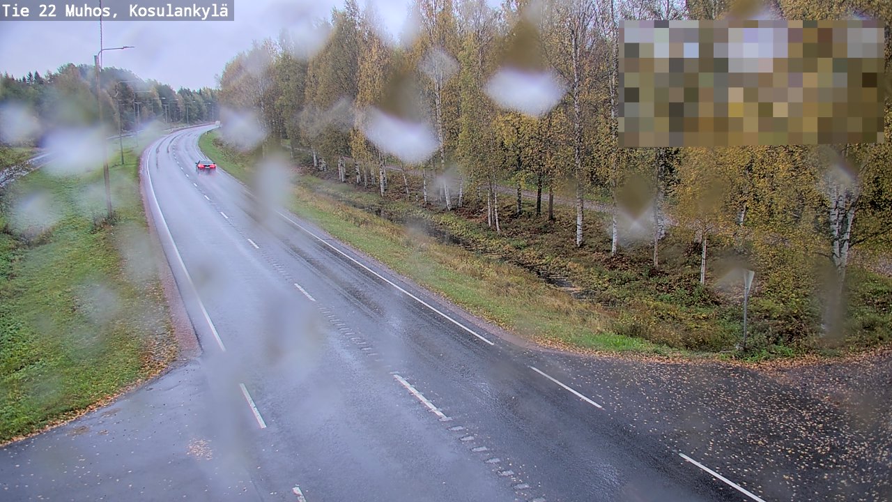Weather Camera Image Road 22 Muhos, Kosulankylä, Muhos, Pohjois-Pohjanmaa
